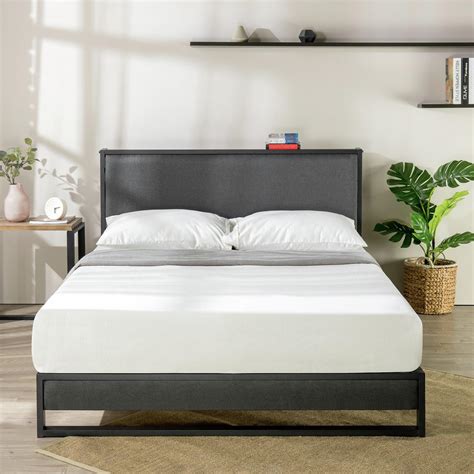 metal and fabric bed frame|inexpensive metal bed.